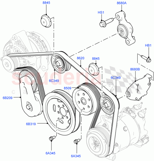 Part Diagram for Land Rover LR035491