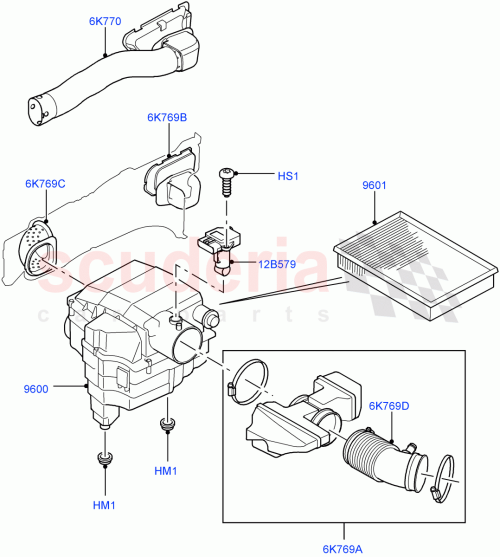 Part Diagram for Land Rover PHB000476