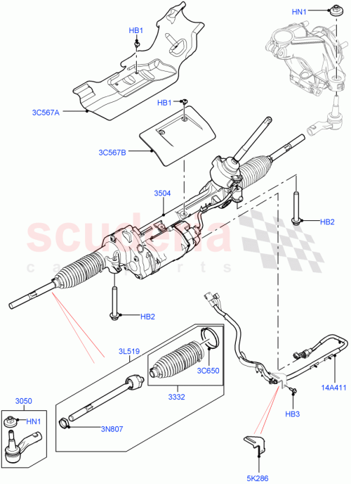 Part Diagram for Land Rover LR085536