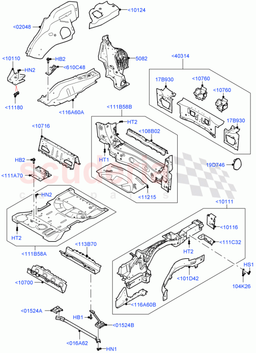 Part Diagram for Land Rover LR153119
