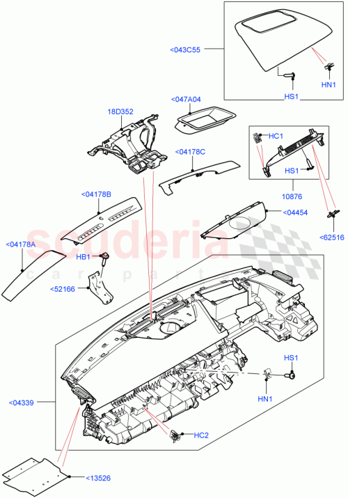 Part Diagram for Land Rover LR132738