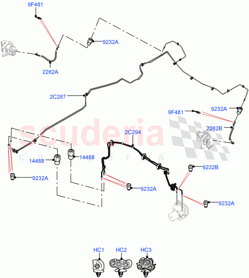 Part Diagram for Land Rover LR116925