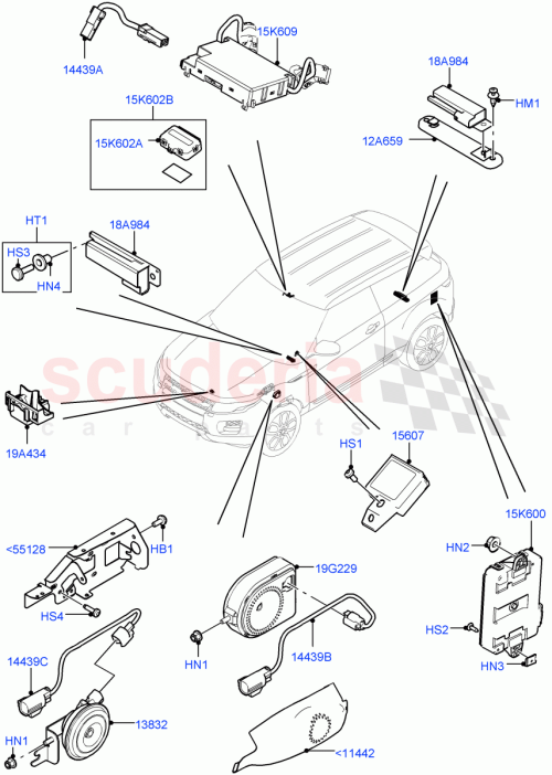 Part Diagram for Land Rover LR023909