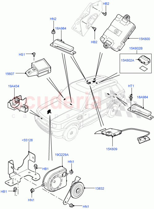 Part Diagram for Land Rover LR032290