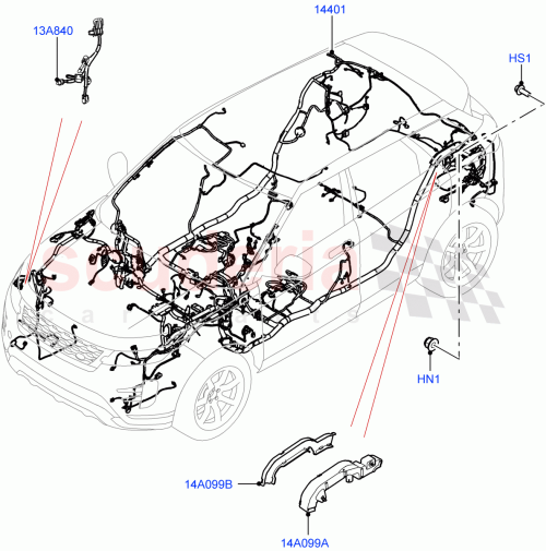 Part Diagram for Land Rover LR155913