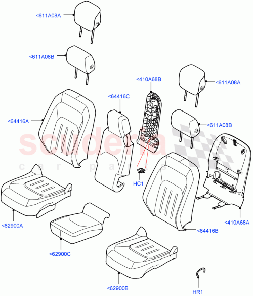 Part Diagram for Land Rover LR157325