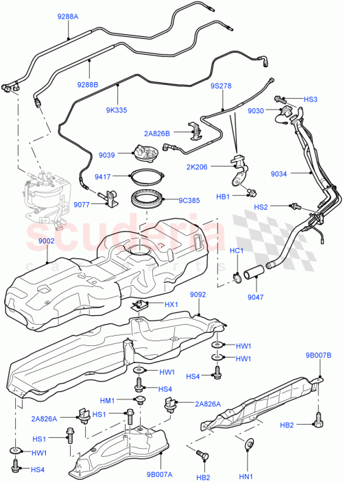 Part Diagram for Land Rover LR021827