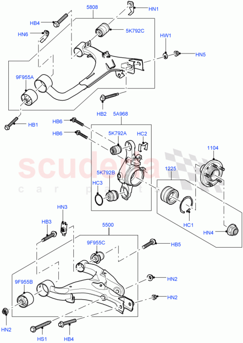 Part Diagram for Land Rover RYV000010