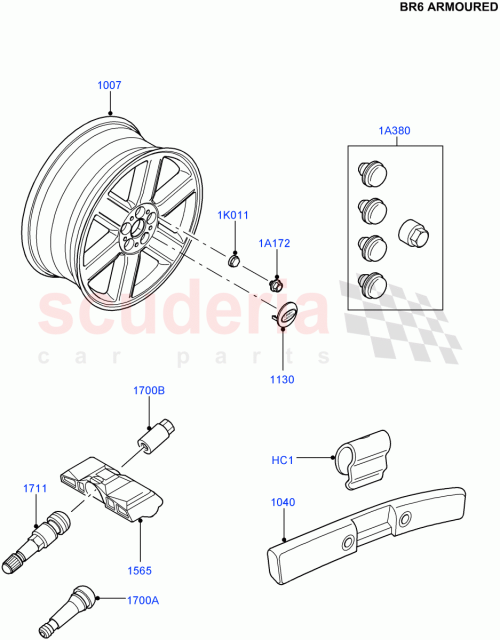 Part Diagram for Land Rover RRJ100140MNH