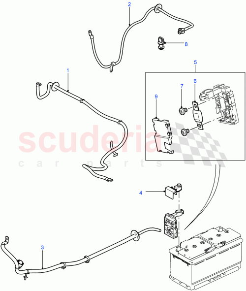 Part Diagram for Land Rover YQH500290