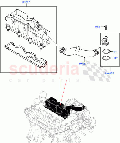 Part Diagram for Land Rover LR105407