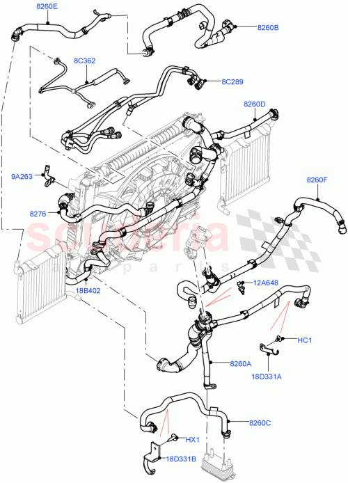 Part Diagram for Land Rover LR116962