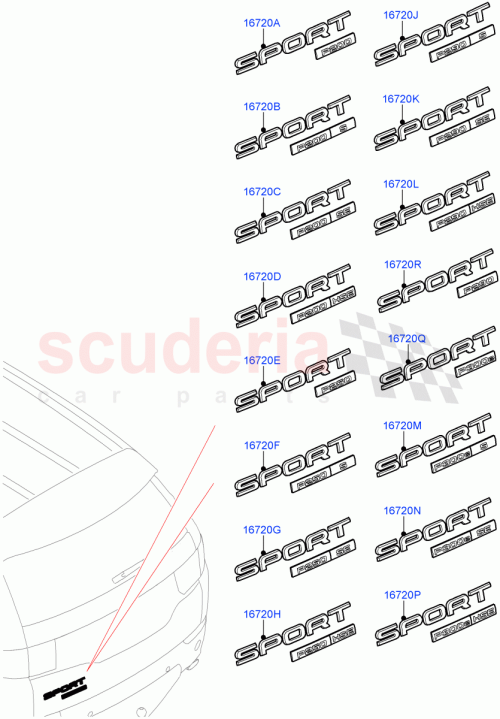 Part Diagram for Land Rover LR127124