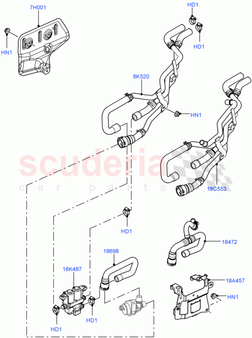 Part Diagram for Land Rover LR022650