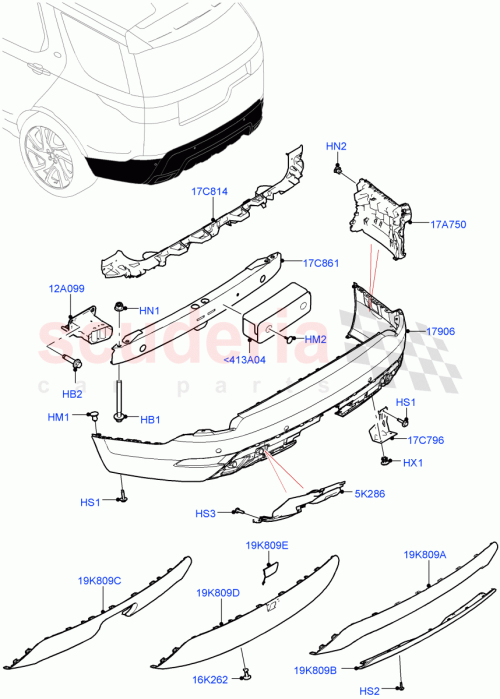 Part Diagram for Land Rover LR142603