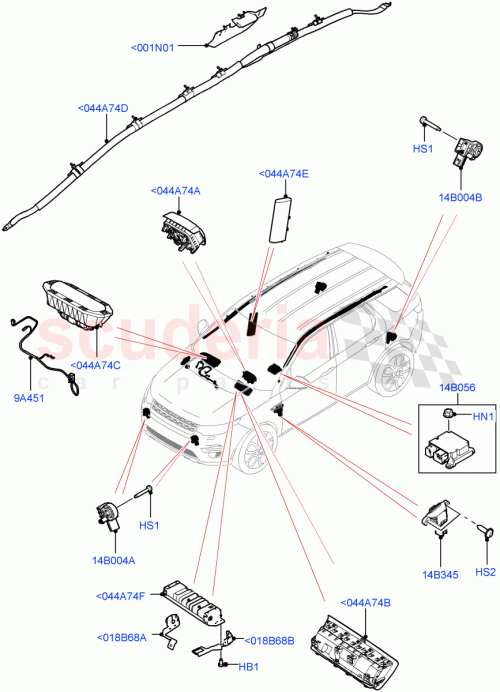 Part Diagram for Land Rover LR081821