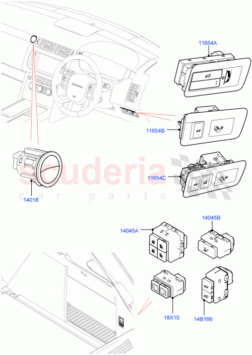Part Diagram for Land Rover LR101851