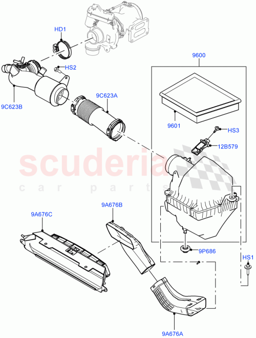 Part Diagram for Land Rover LR141950