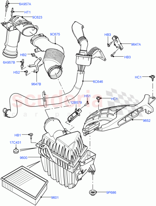 Part Diagram for Land Rover LR161844