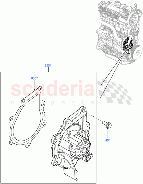 Part Diagram for Land Rover LR001310
