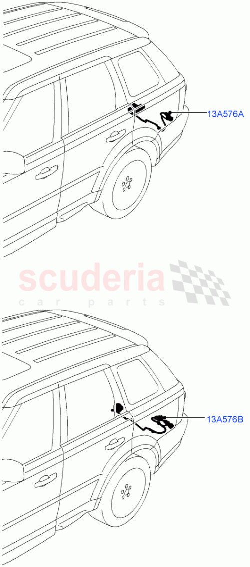 Part Diagram for Land Rover YMZ500542