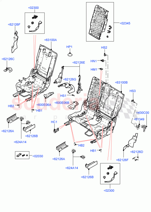 Part Diagram for Land Rover LR081049