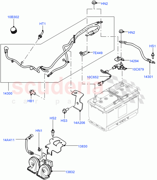 Part Diagram for Land Rover RYH500340