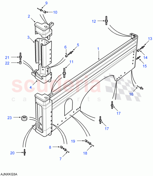 Part Diagram for Land Rover ALA710280