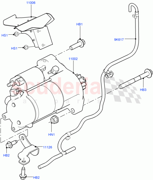 Part Diagram for Land Rover LR077397