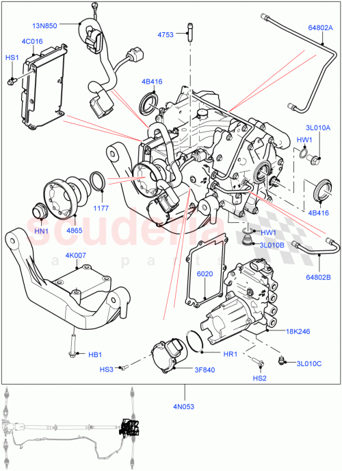 Part Diagram for Land Rover LR051423