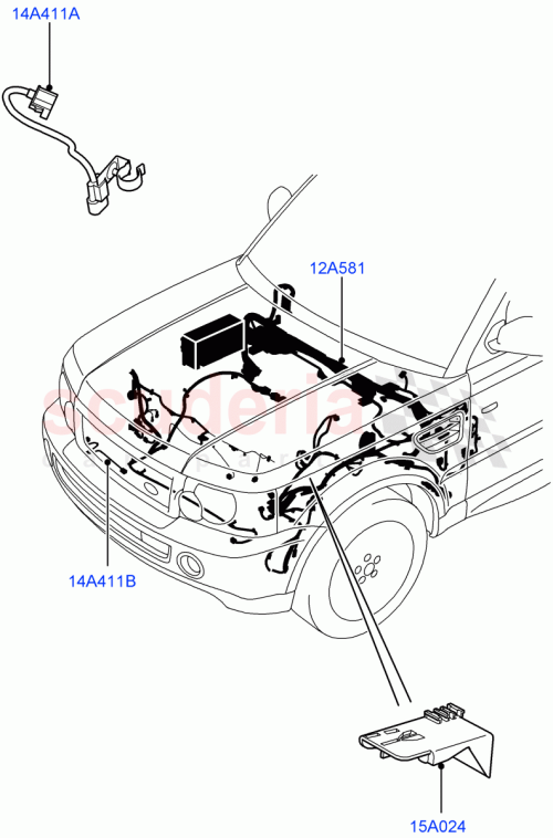 Part Diagram for Land Rover YMB501395