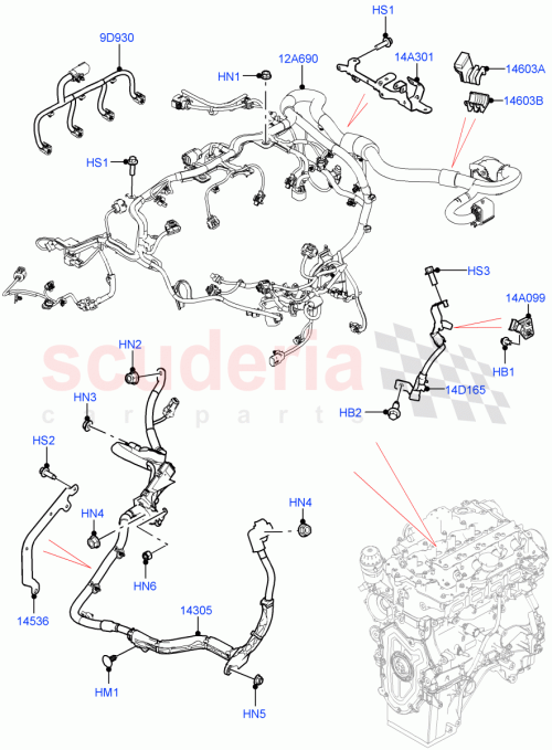 Part Diagram for Land Rover LR145150