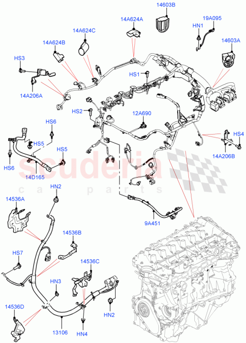 Part Diagram for Land Rover LR154783