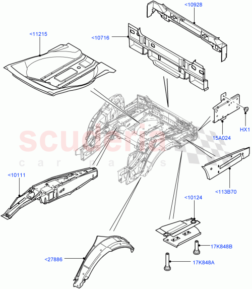 Part Diagram for Land Rover AGZ760011