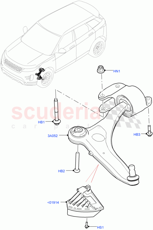 Part Diagram for Land Rover LR155052