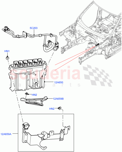 Part Diagram for Land Rover LR132680