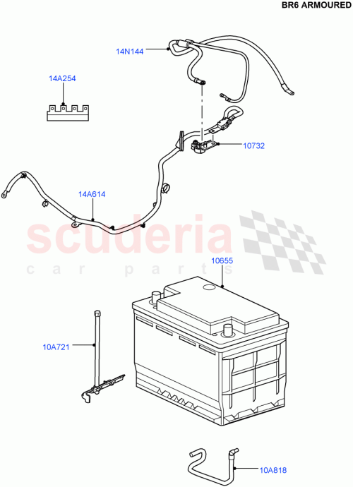 Part Diagram for Land Rover YJF500140