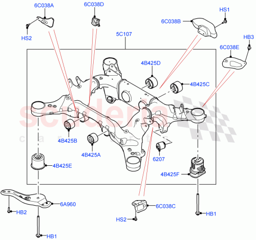 Part Diagram for Land Rover LR152704