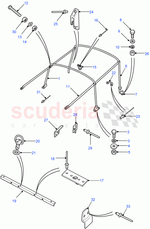 Part Diagram for Land Rover MWC8648