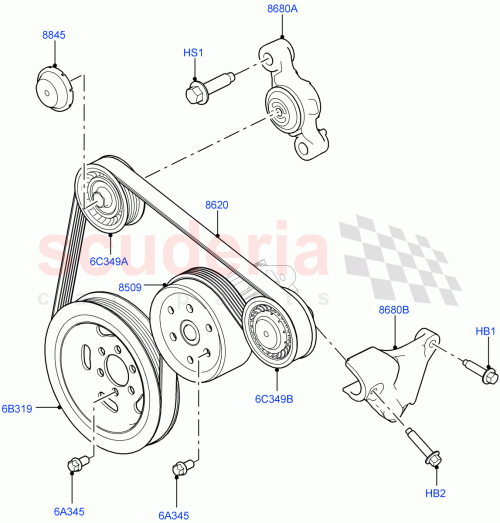 Part Diagram for Land Rover LR049176