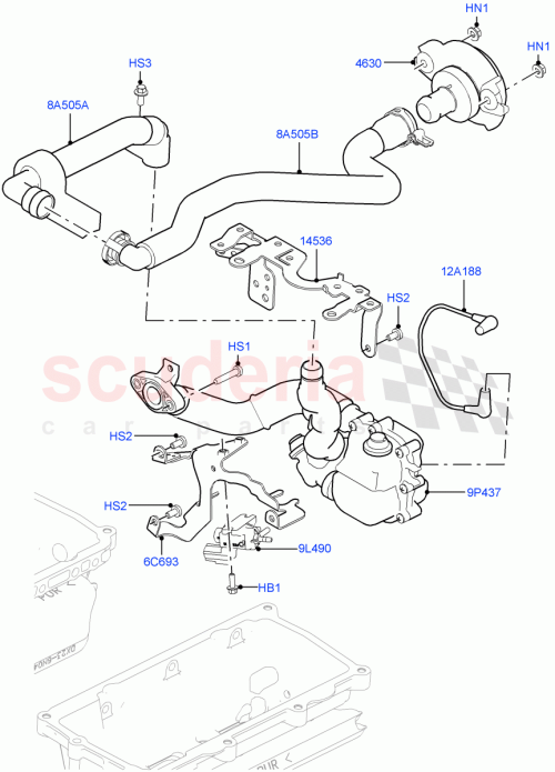 Part Diagram for Land Rover LR045821