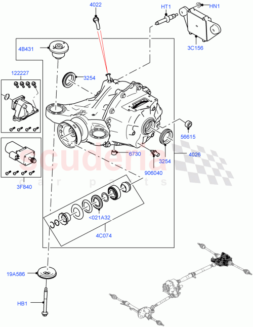Part Diagram for Land Rover LR161872