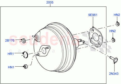 Part Diagram for Land Rover LR081596