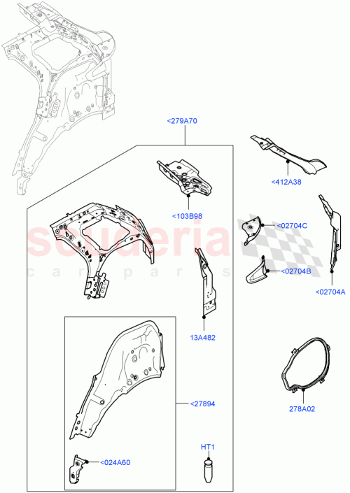 Part Diagram for Land Rover LR155797