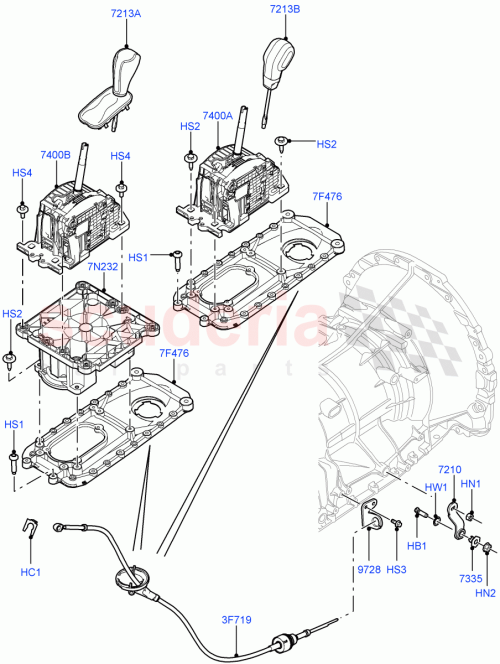Part Diagram for Land Rover LR019175