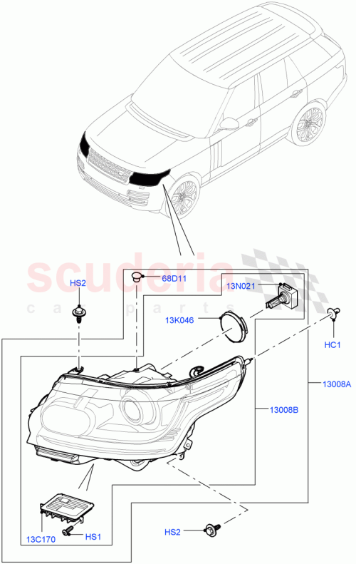 Part Diagram for Land Rover LR011326