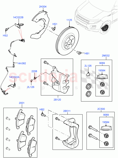 Part Diagram for Land Rover STC1913