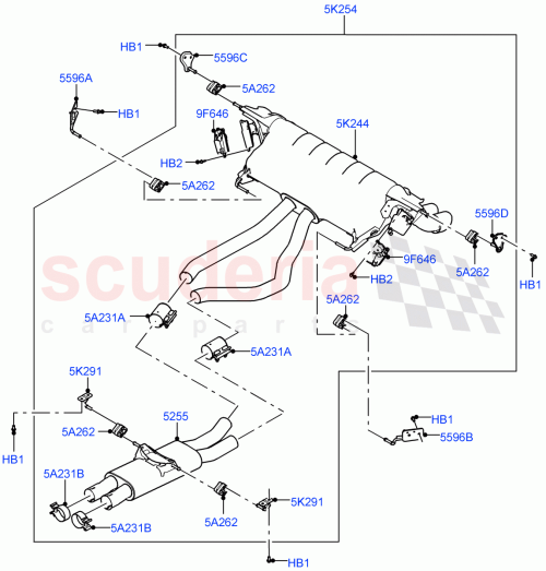 Part Diagram for Land Rover LR163673