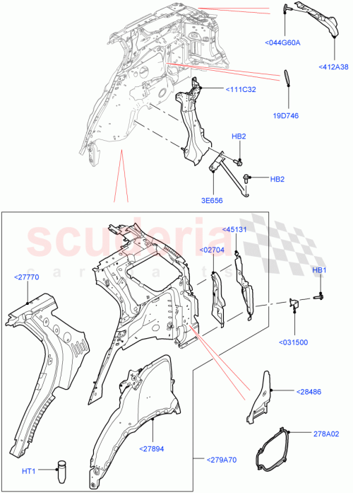 Part Diagram for Land Rover LR138091