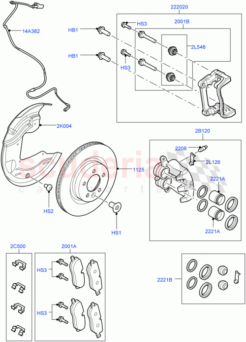 Part Diagram for Land Rover SDB000614